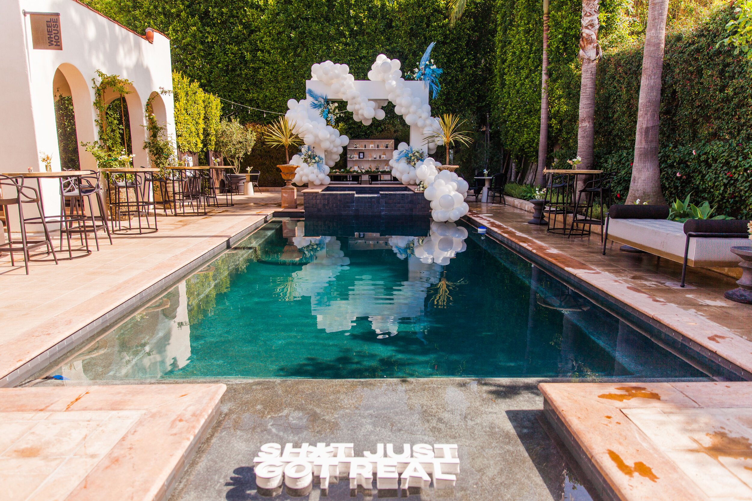 This luxury baby shower had a clever baby shower theme "Shit Just Got Real" - Click to see the LA event vendors that brought this bold luxury baby shower to life, including California event videographer The Siren & Co