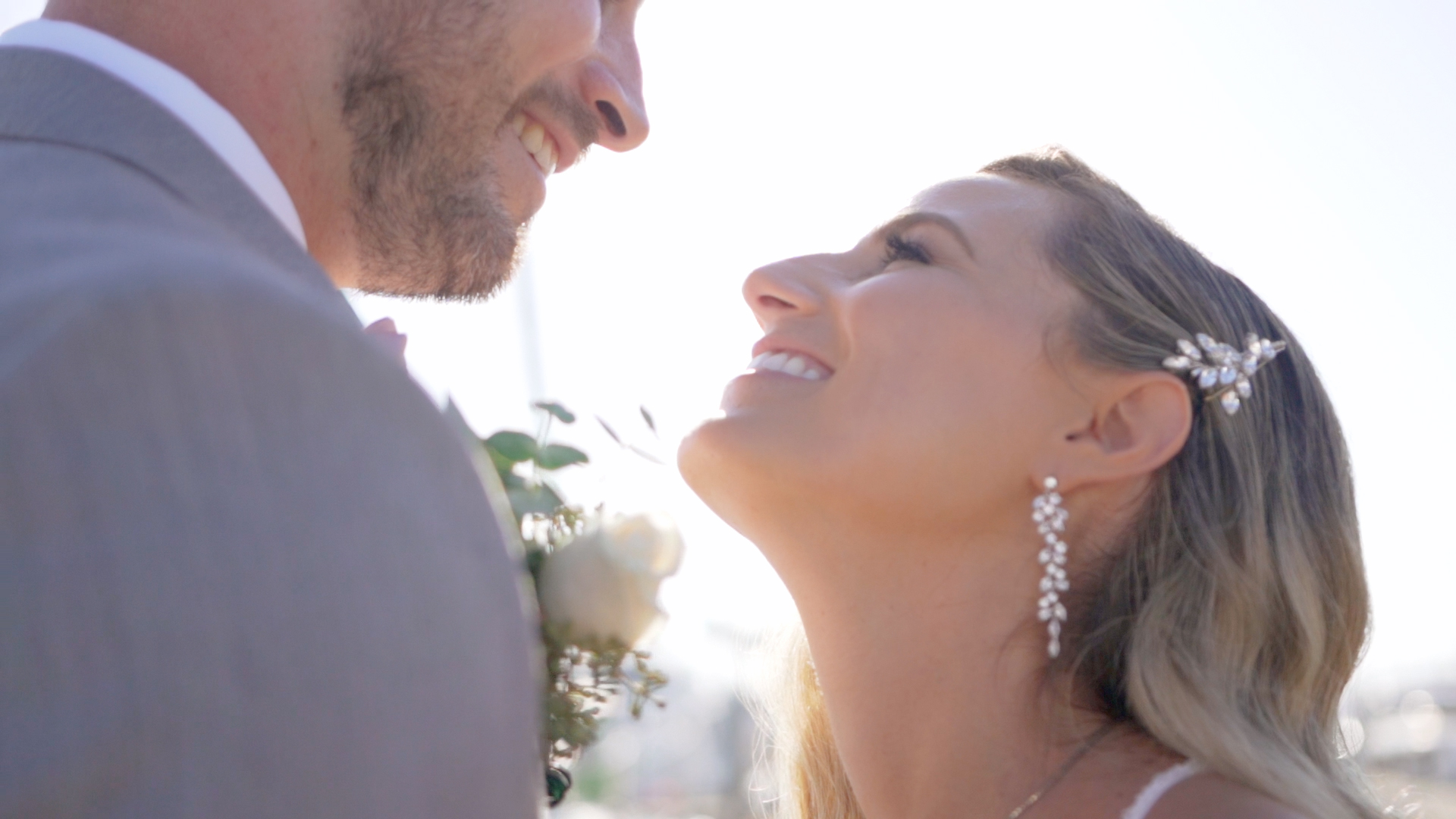 Close up image of couple at California Yacht club
