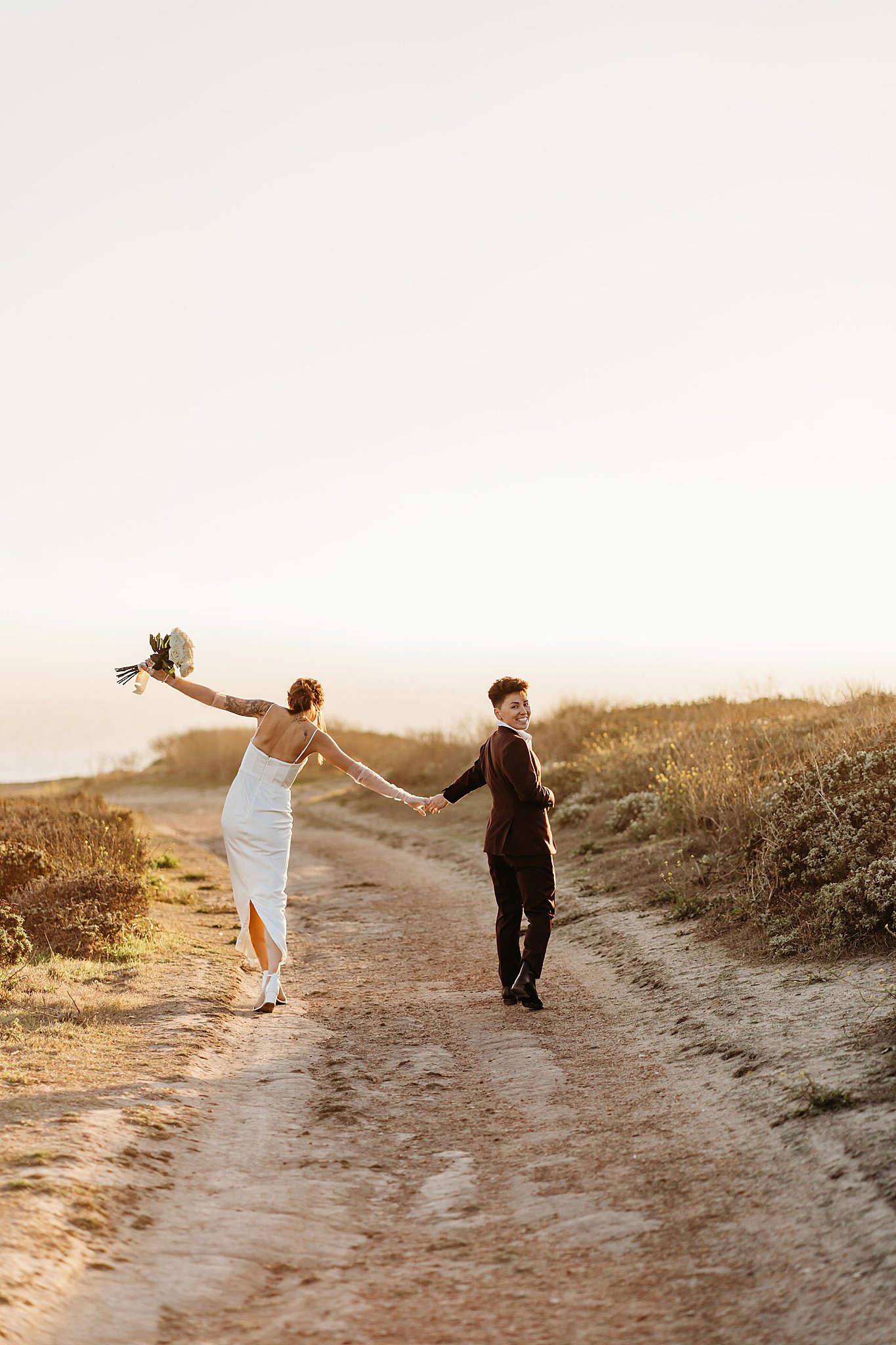 Bride and Bride at Shark fin cove
