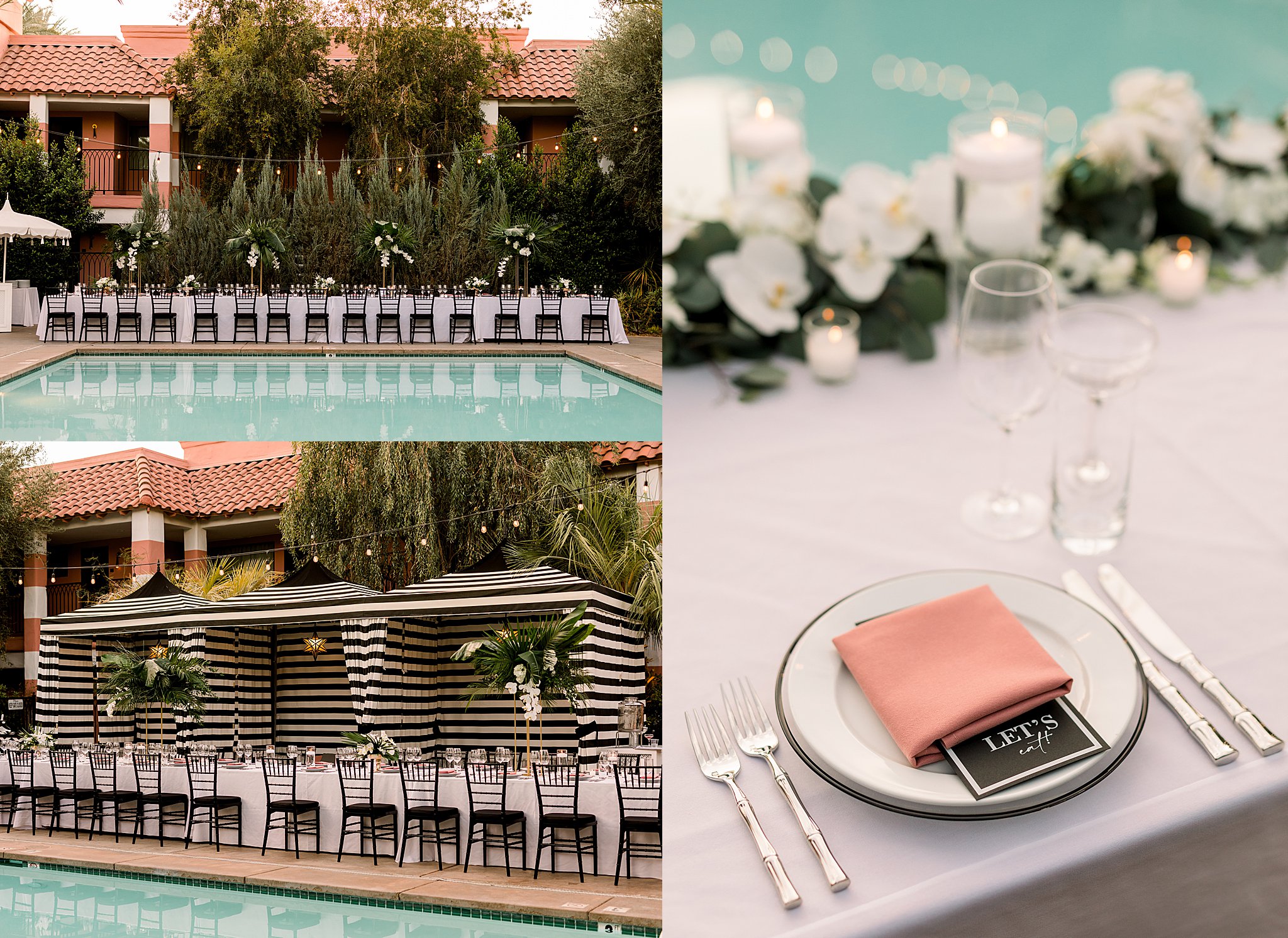 Wedding Reception Details at Sands Hotel & Spa
