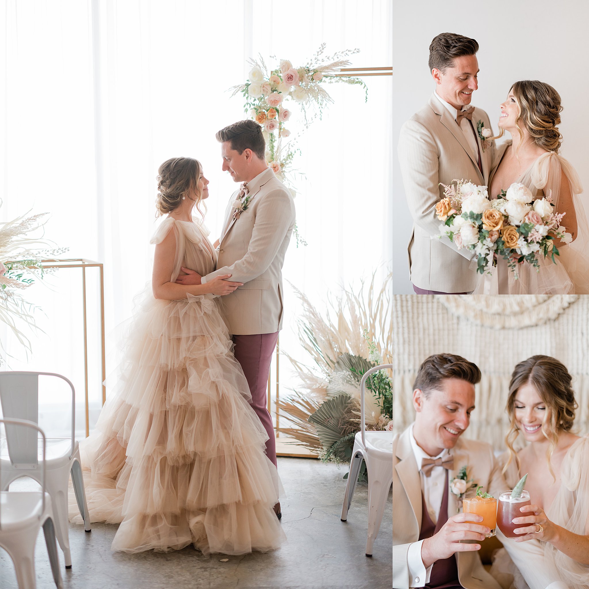 bride and groom details