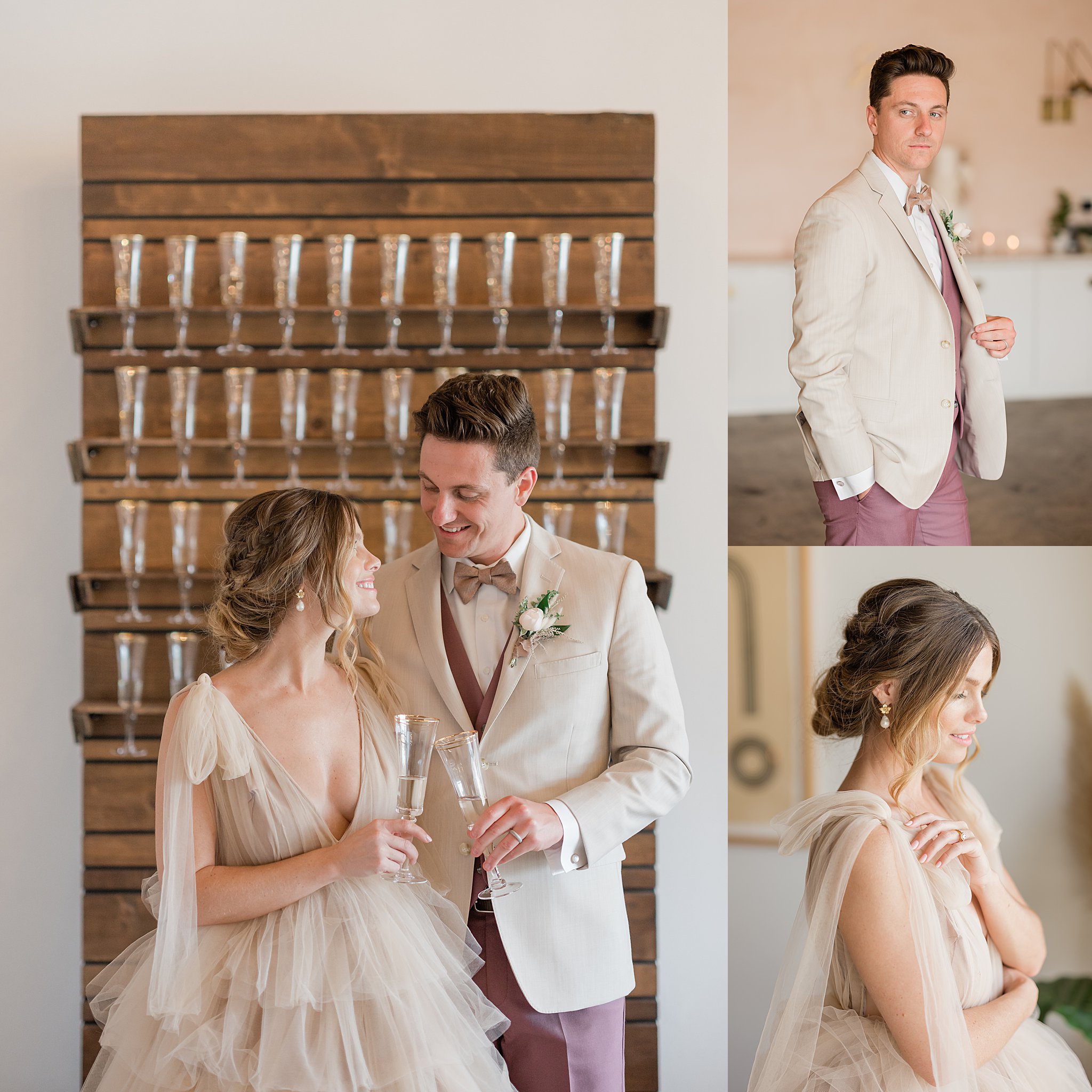 bride and groom details