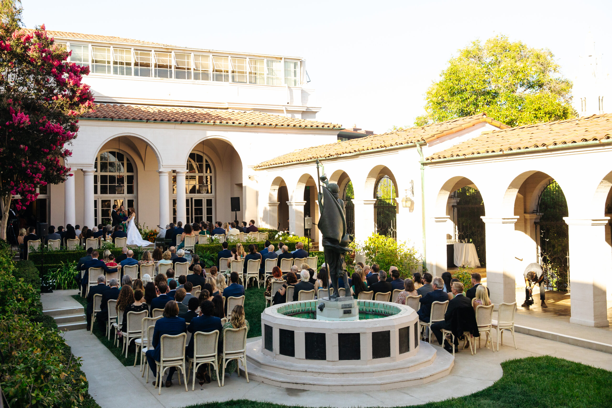 The Ebell Los Angeles Outdoor Wedding Ceremony