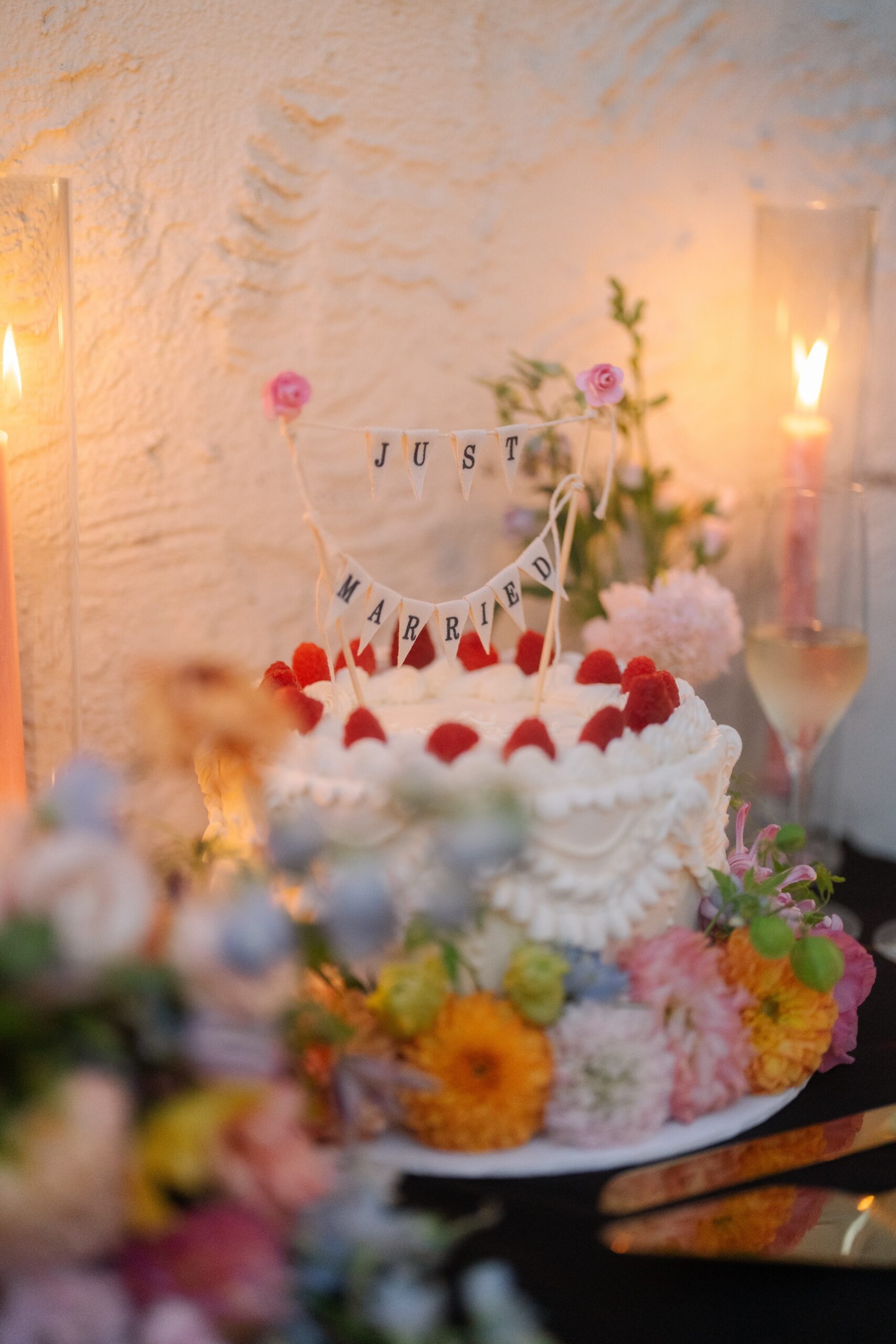 Vintage Style Wedding Cake for Santa Barbara Courthouse Wedding